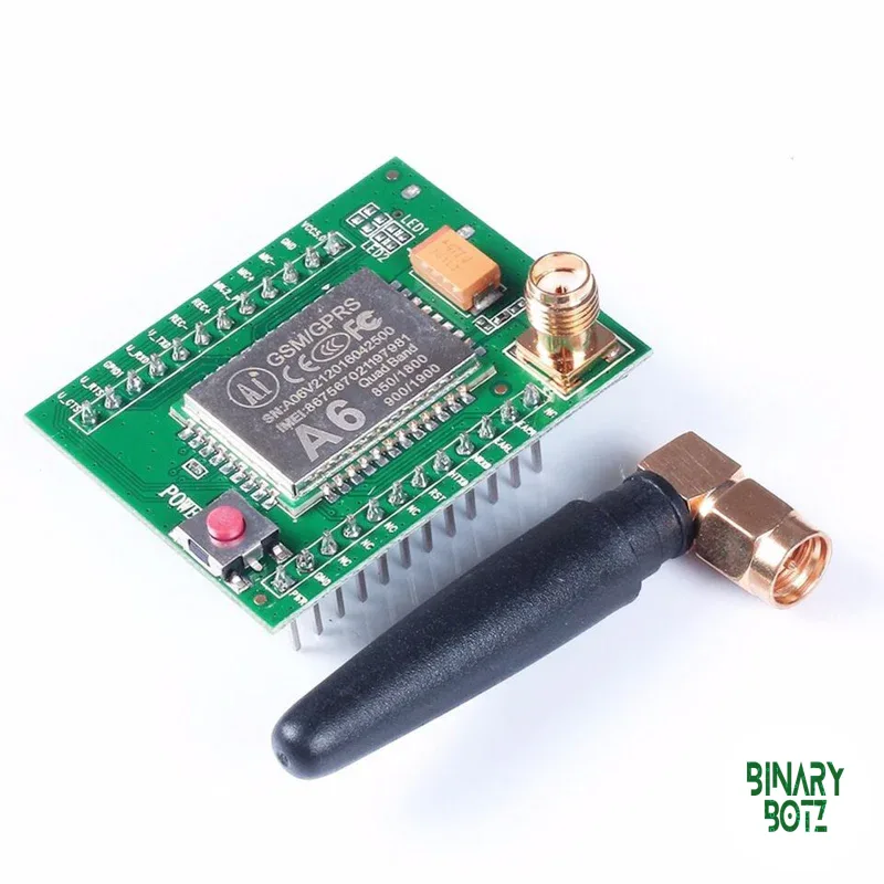 A6 GSM GPRS Module Quad Band 850/900/1800/1900 MHz for Arduino IoT Projects product image