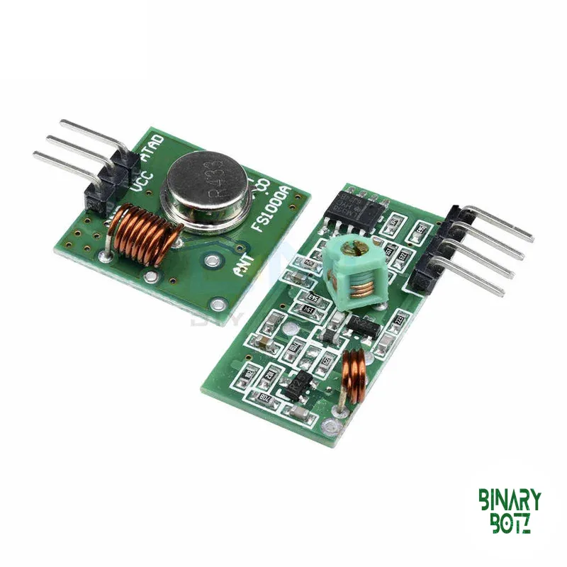 433MHz RF Transmitter Receiver Module Kit for Arduino IoT Robotics Projects product image