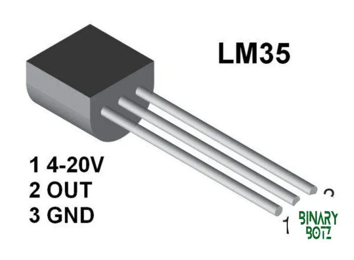 LM35DZ Analog Temperature Sensor for Arduino ESP32 Robotics India product image