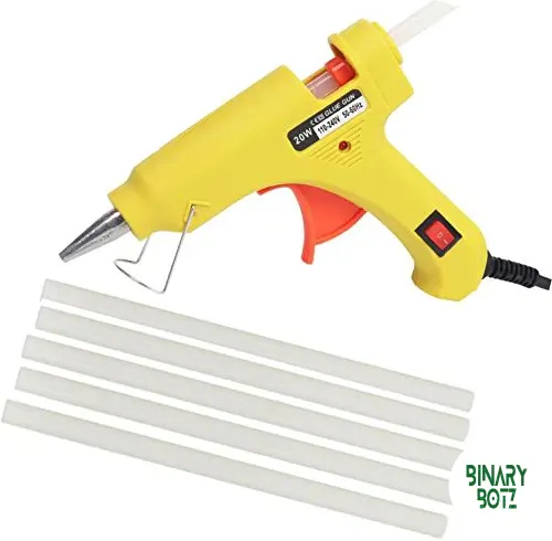 60W Hot Melt Glue Gun with 5 Glue Sticks for DIY, Arduino & Robotics Projects product image