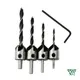 Binary Botz 4-Piece HSS Countersink Drill Bit Set 3-6mm for Woodworking & DIY product image