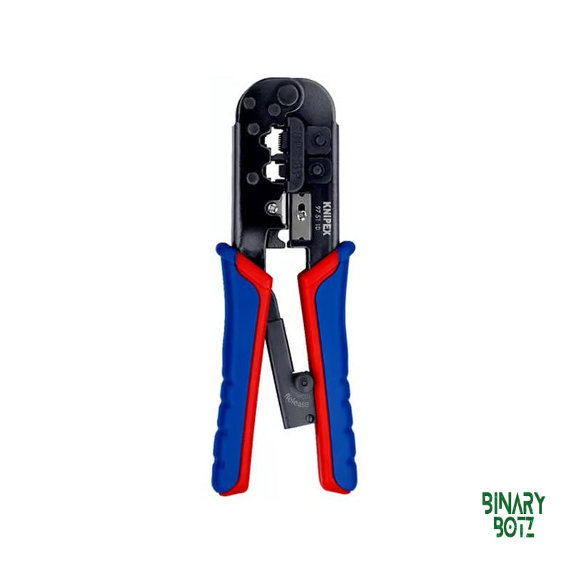 KNIPEX 97 51 10 Crimping Pliers for RJ45 RJ11/12 Connectors product image
