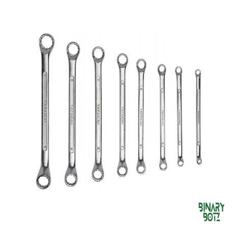 Taparia 1808 Double Ended Ring Spanner Set 8-Piece (6-22mm) Chrome Vanadium Steel for Arduino & Robotics product image