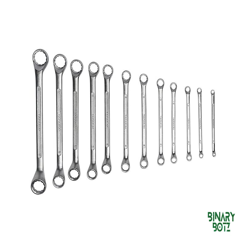 Taparia 1812 12-Piece Chrome Vanadium Steel Ring Spanner Set (6x7 to 30x32 mm) product image