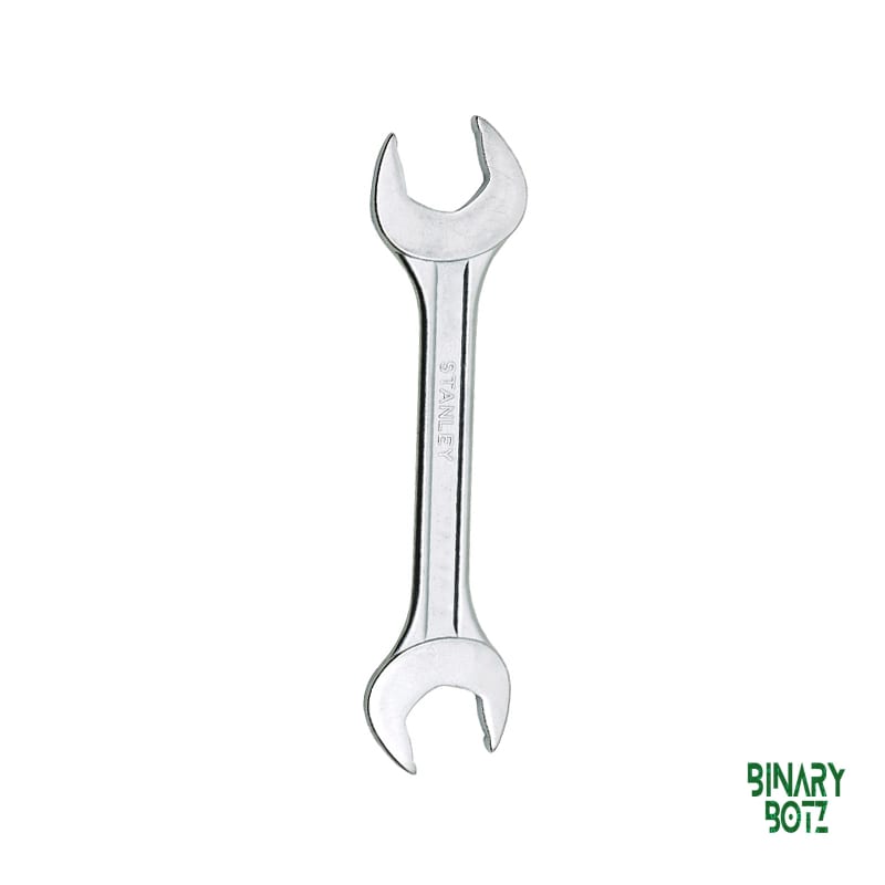 Stanley 14x15mm Double Open End Spanner Chrome Vanadium Steel 70-370E for Arduino Robot Chassis & Drone Builds product image