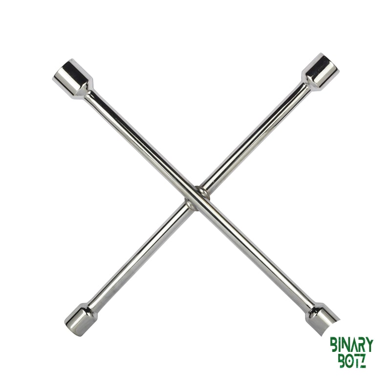Stanley 4-Way Cross Wrench 17-23mm Chrome Vanadium Steel for Garage & DIY product image