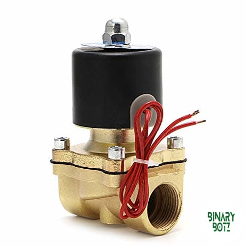3/4" Brass Solenoid Valve 12V DC Normally Closed for Water Air Fuel product image