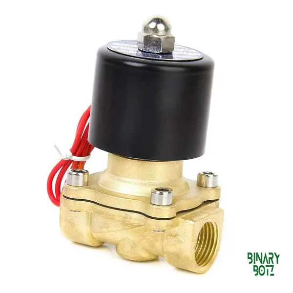 AC 220V 1/2" Brass Solenoid Valve Normally Closed for Arduino IoT product image