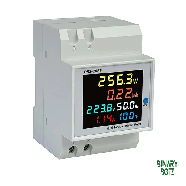 6-in-1 AC Energy Meter 40-300V 100A with LCD – Arduino ESP32 IoT product image