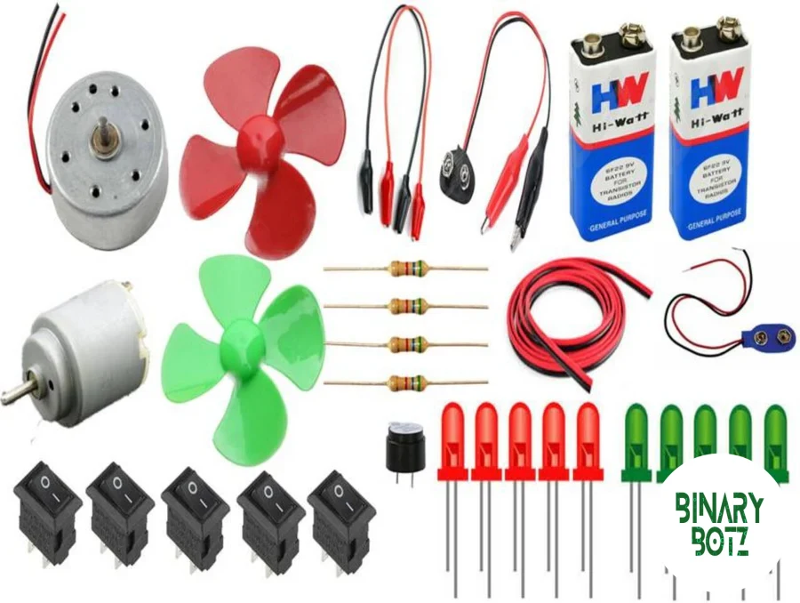 electronics 30 items loose parts materials Science Project kit product image