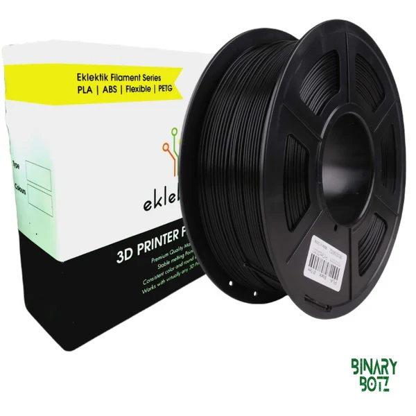 PLA Black Filament 1.75mm for 3D Printer, Dimensional Accuracy +/- 0.03mm (Black, 1 kg) product image