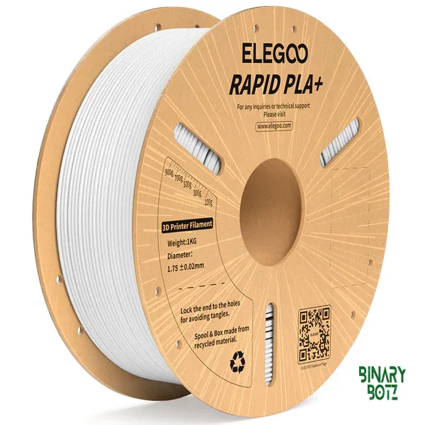 Elegoo RAPID PLA+ Filament (White) 1.75mm HIGH-STRENGTH 1KG spool product image