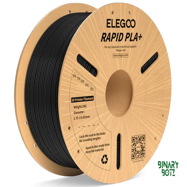Elegoo RAPID PLA+ Filament (Black)1.75mm HIGH-STRENGTH 1KG spool product image
