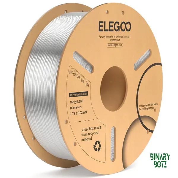 ELEGOO PLA+ Filament (Clear) 1KG Spool – Premium 3D Printer Filament product image