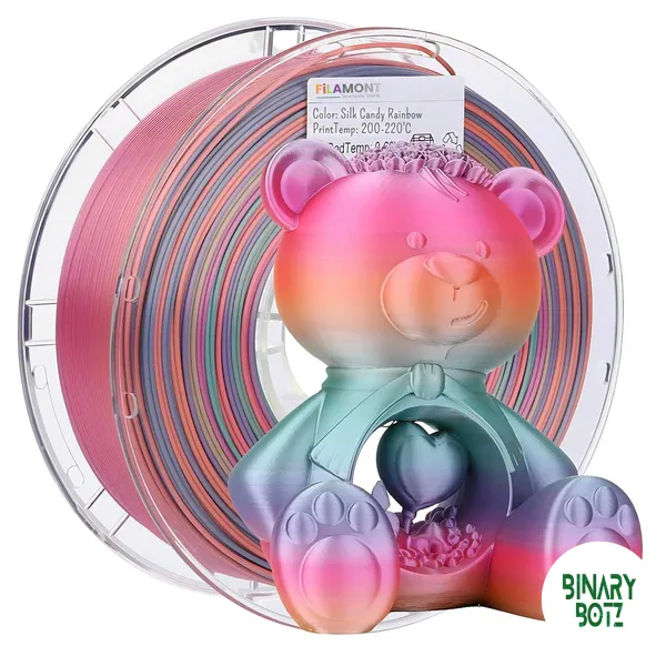 Filamont Silk Rainbow Candy 3D Printer Filament product image