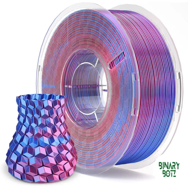 ELEGOO Silk PLA Filaments (Silk Blue Purple): High-Quality, Glossy 3D Printing Material with Precise Dimensional Accuracy and Low Shrinkage product image