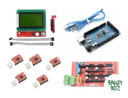 3D printer electronics kit -Mega 2560 + Ramps 1.4 + A4988 + 2004 LCD controller product image