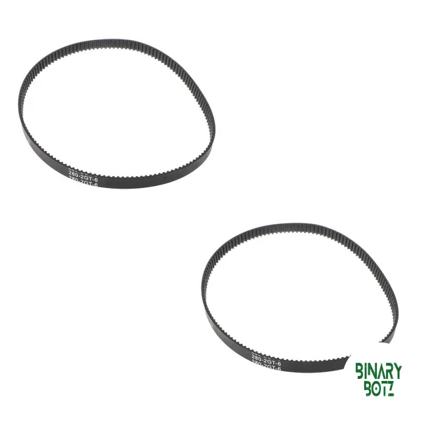 GT2 Timing Belt 280mm Long and 6mm Width Closed-Loop Rubber Belt for 3D Printer (2 pcs) product image