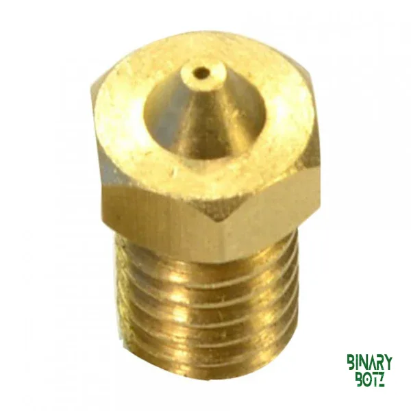 M6 Thread Brass Nozzle V5 V6 UM Compatible – 1.75mm x 0.3mm (for 3D printer) (1 pcs) product image