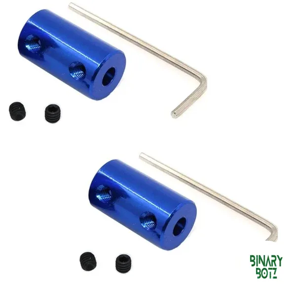 Blue Aluminum Alloy Coupling 5x8MM for 3D Printers and CNC Machines product image