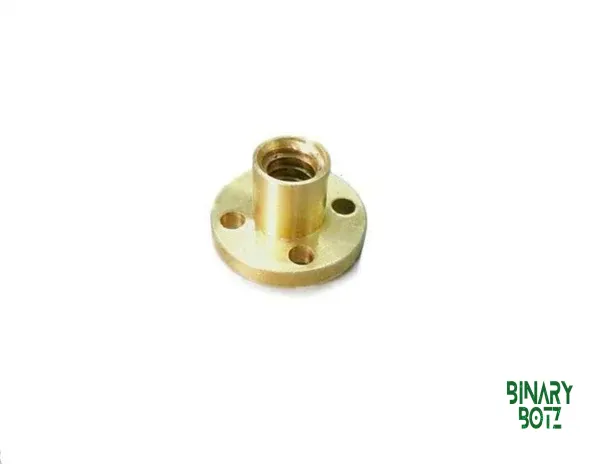 215mm Trapezoidal Lead Screw 8mm Thread 2mm Pitch Lead Screw with Copper Nut product image