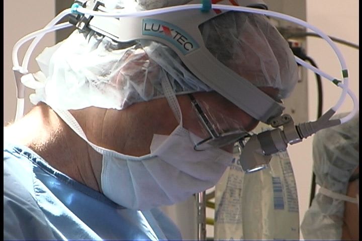 Dr. John S. Chaffin in the operating room
