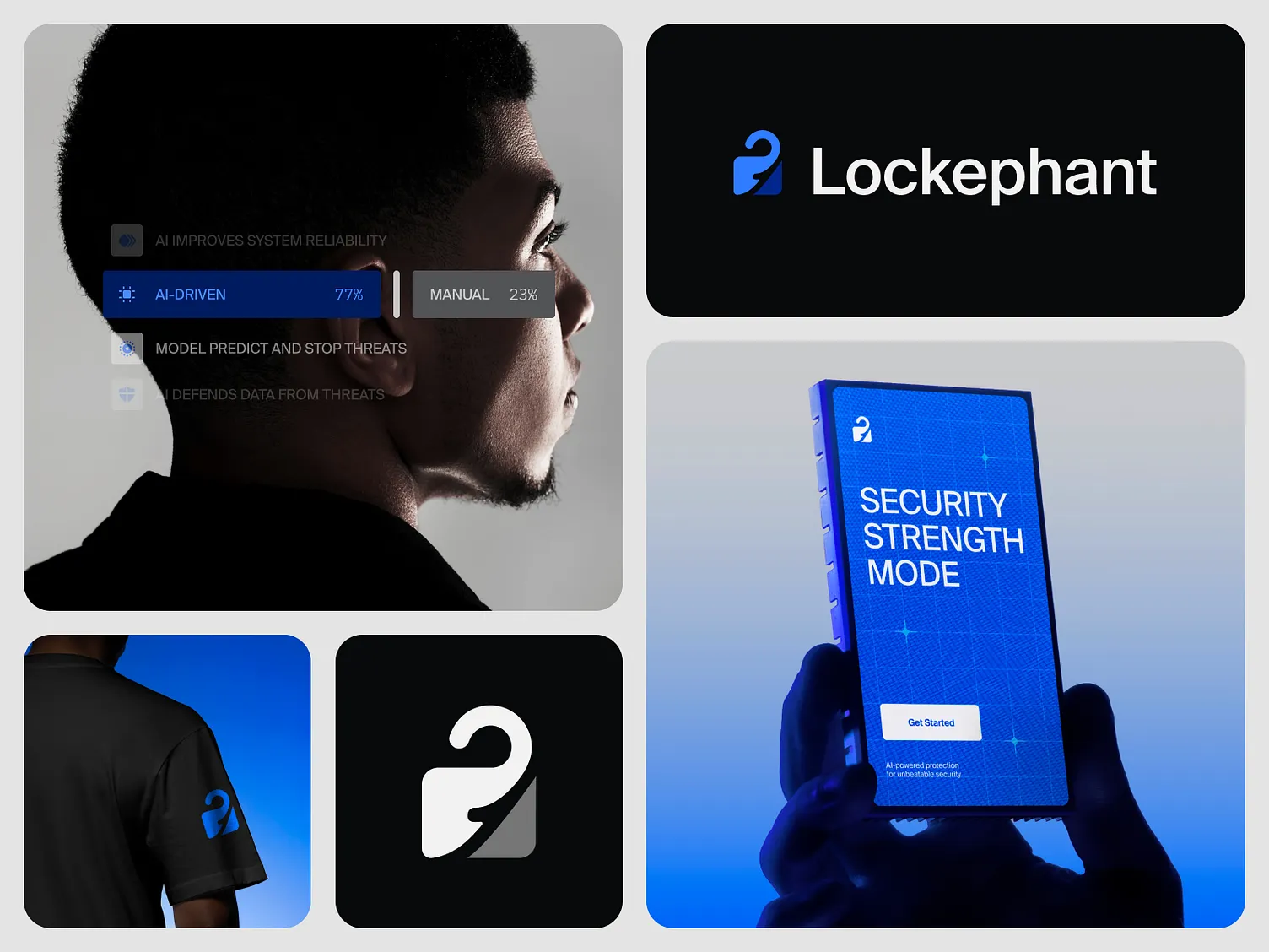 Lockephant AI - Brand Identity Design