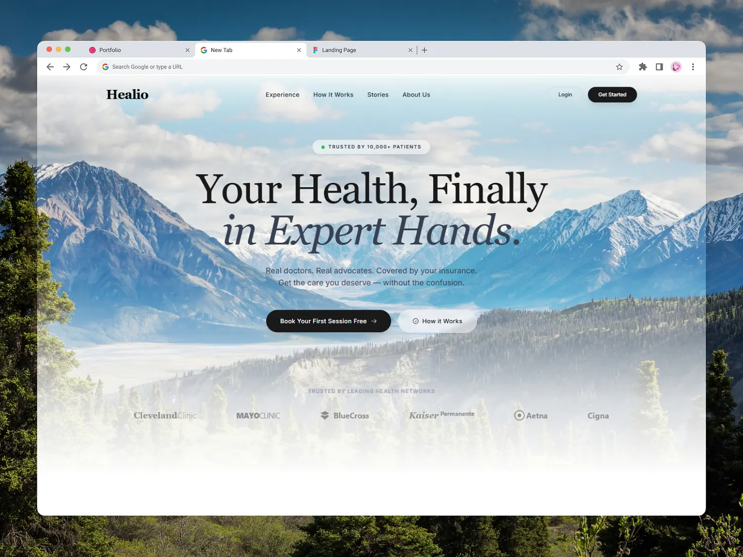 MindCare - Mental Health Portfolio Website