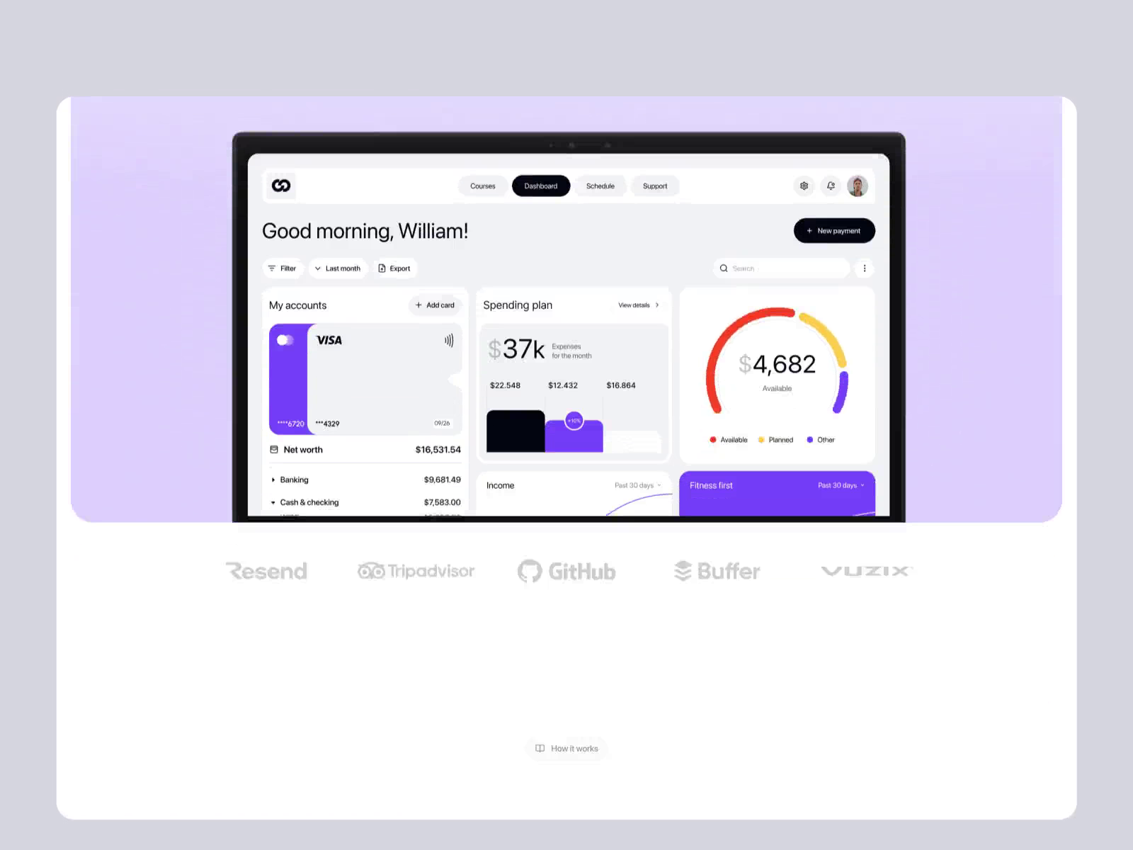 Personal Finance Platform Promo Website