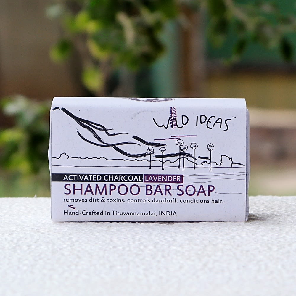 Wild Ideas Shampoo Bar | Activated Charcoal & Lavender - 100g