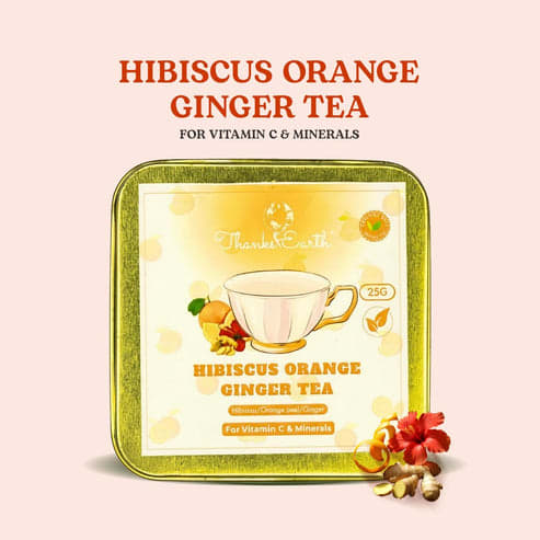 Thanks Earth - Hibiscus Orange Ginger Tea - 25g