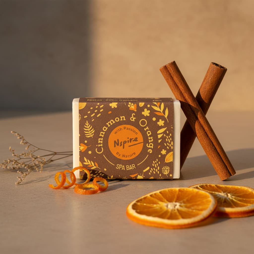 Nspire Cinnamon & Orange Spa bar soap
