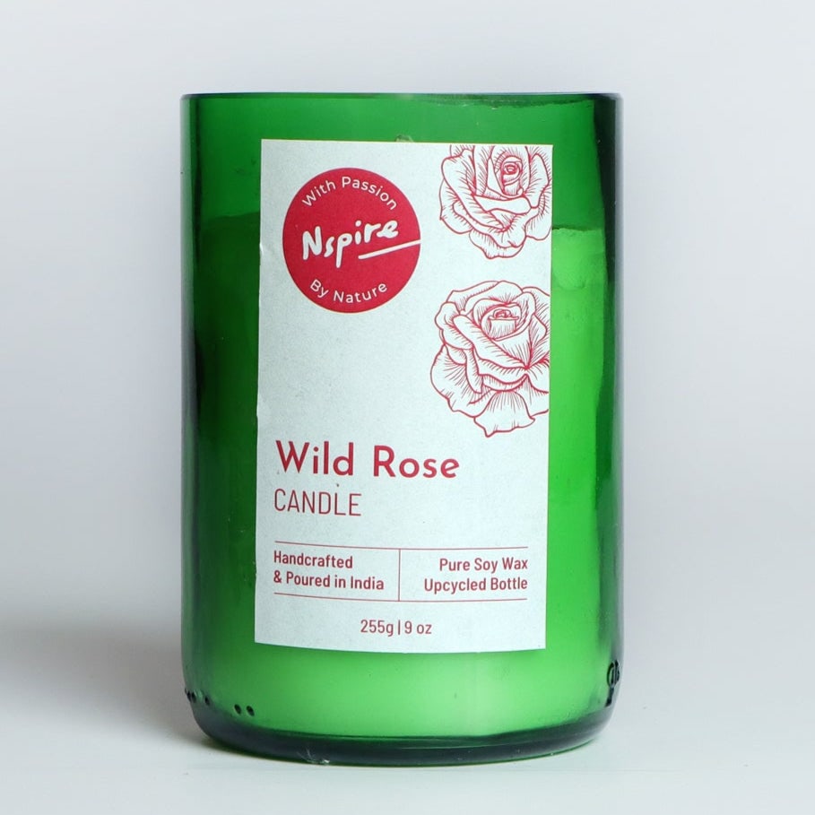 Nspire Wild Rose Soy Wax Candle