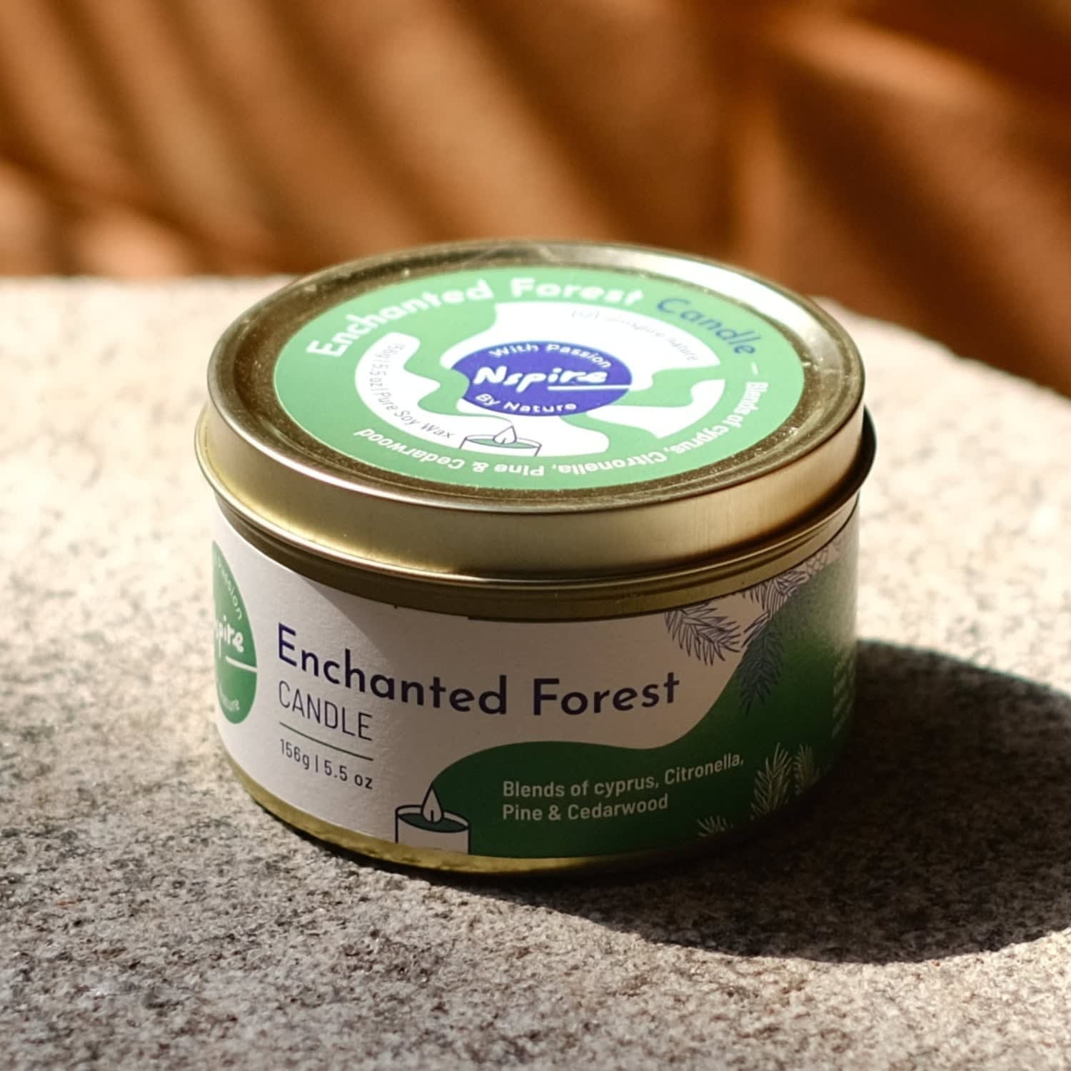 Nspire Enchanted Forest Soy Wax Tin Candle