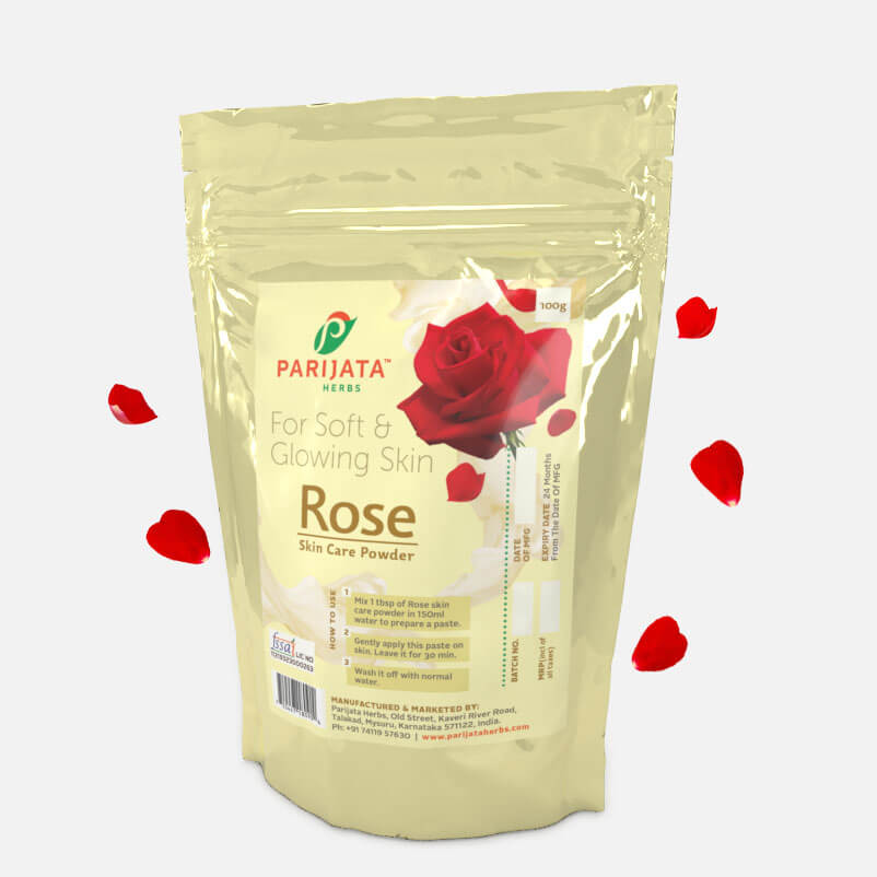 Parijata - Rose Petal Skincare Powder