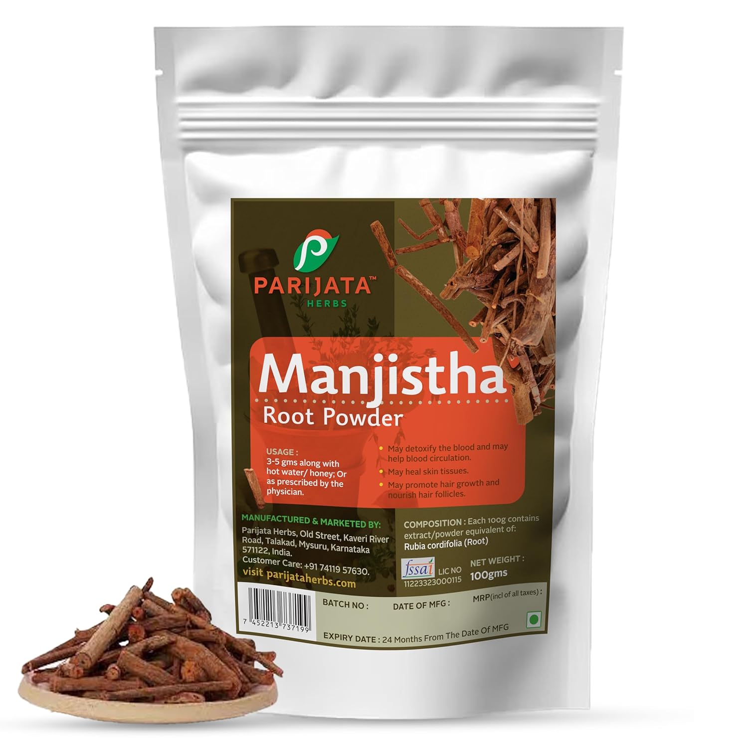 Parijata - Manjistha Root Powder