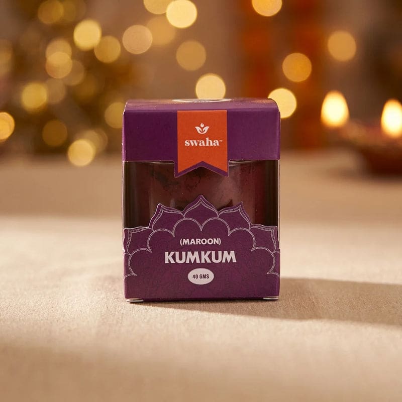 Swaha - Pure Kumkum Maroon - 40gms