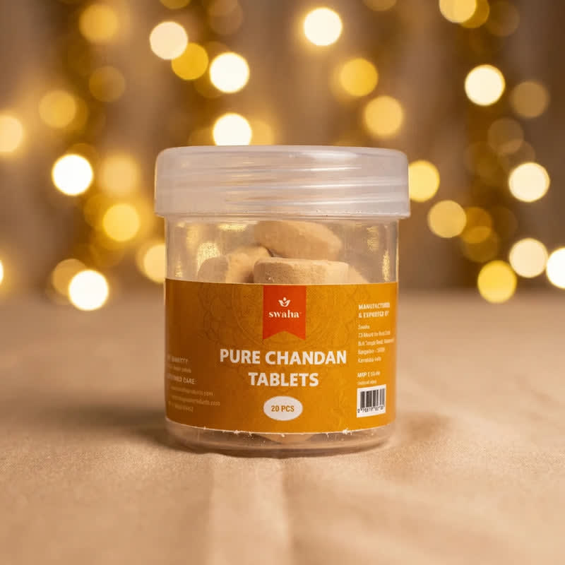 Swaha - Chandan Tablet - 20 Pcs