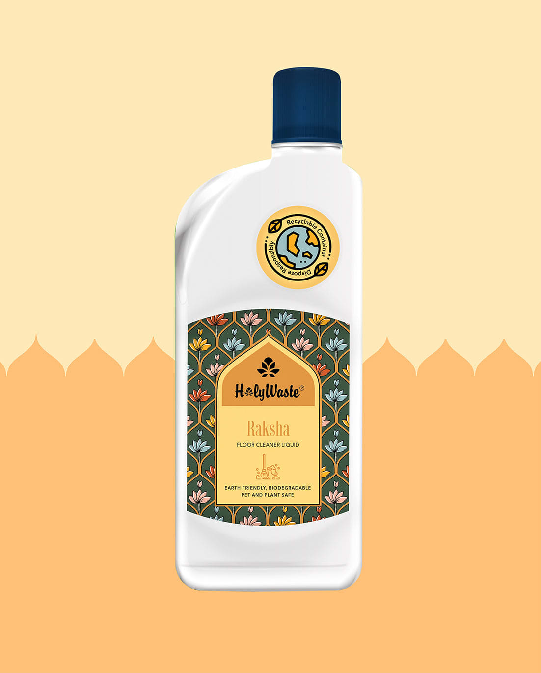 HolyWaste - Raksha Floor Cleaning Liquid (500 ML) - Citrus