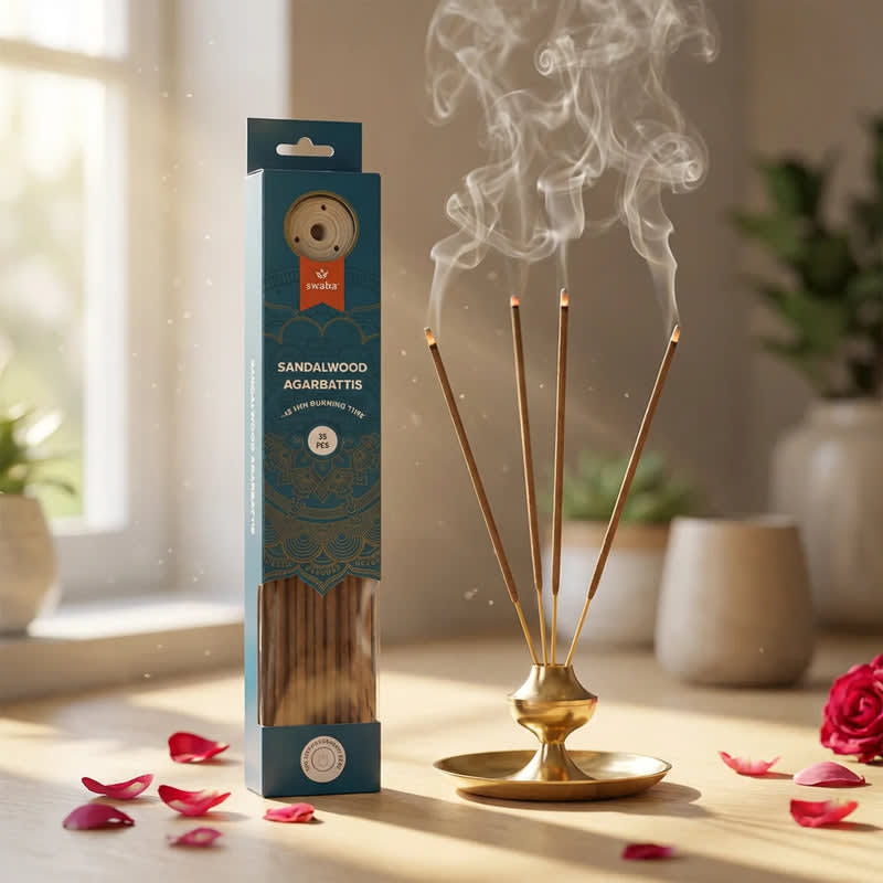 Swaha - Sandalwood Agarbatti - 35 Pcs