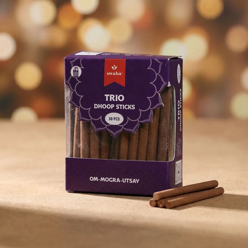 Swaha - Trio Dhoop Sticks - 30 Pcs