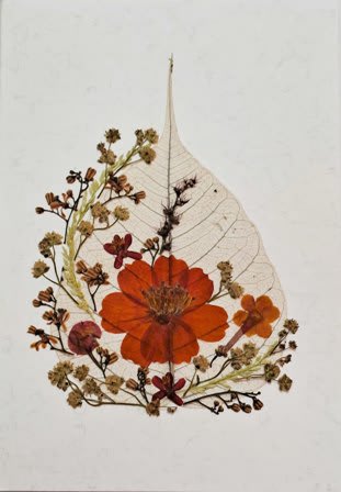 Shradhanjali — Peepal Leaf & Flowers — Design II