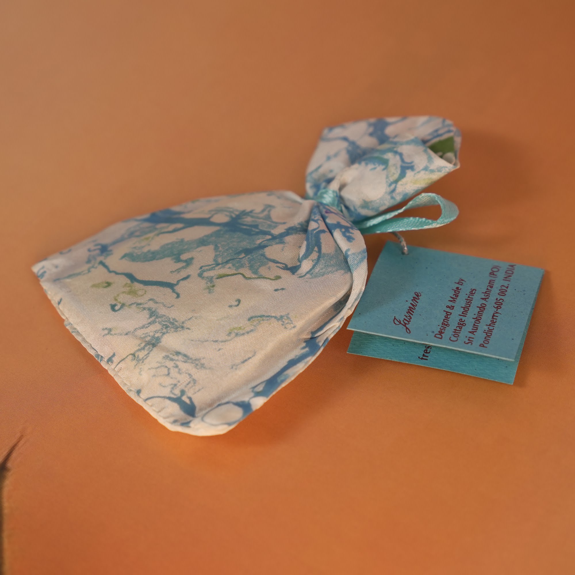 Cottage Industries — Jasmine Scented Silk Satchets in Marble - design