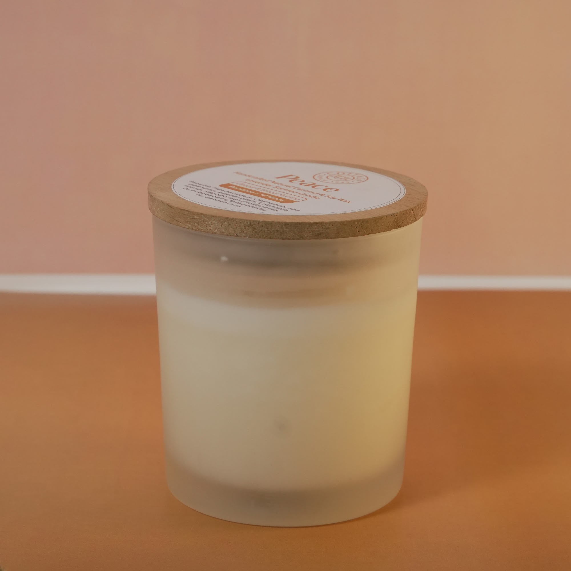 Cottage Industries — Frosted Glass Coconut & Soya Wax Candle Big