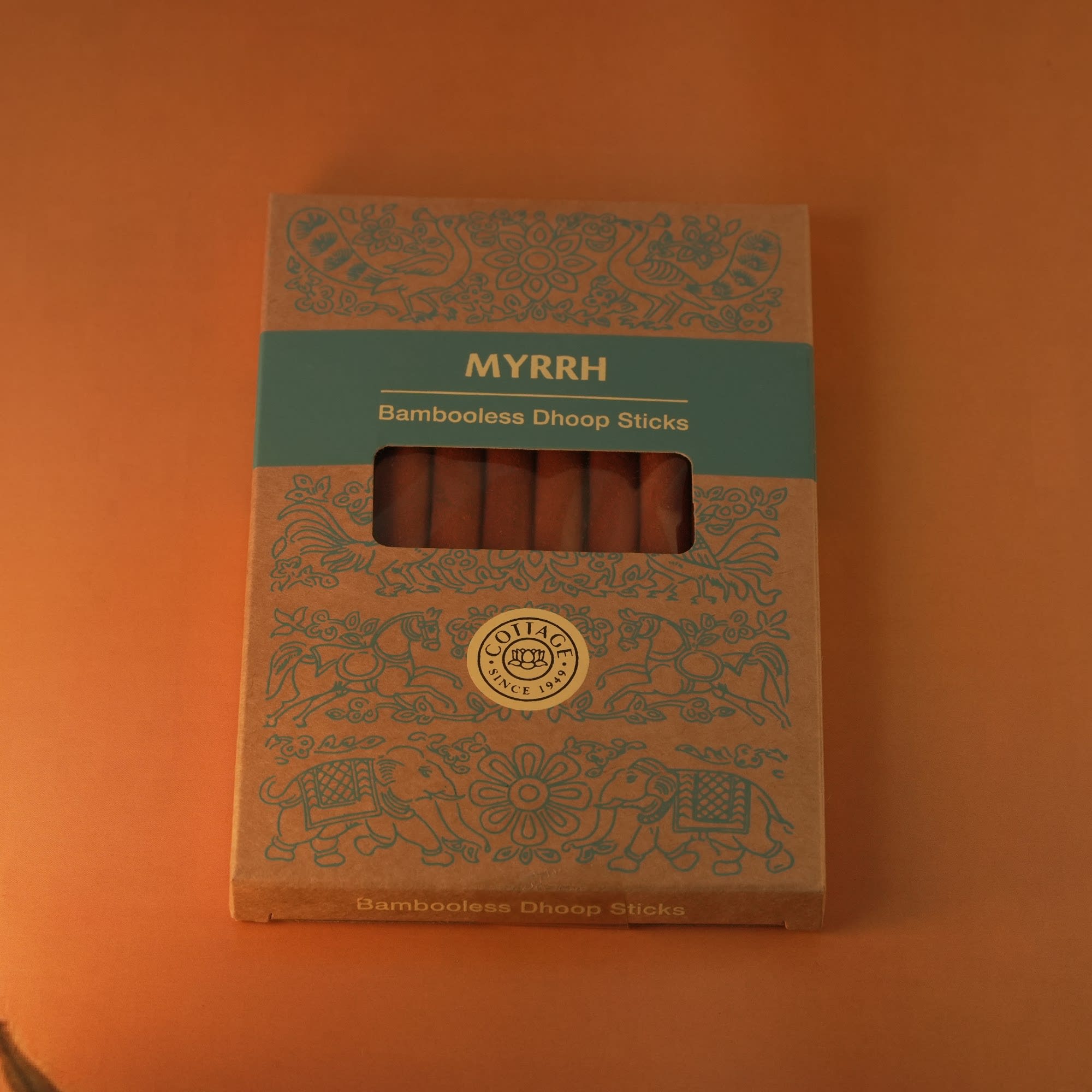 Cottage Industries — Myrrh Bambooless Dhoop - 10 Sticks