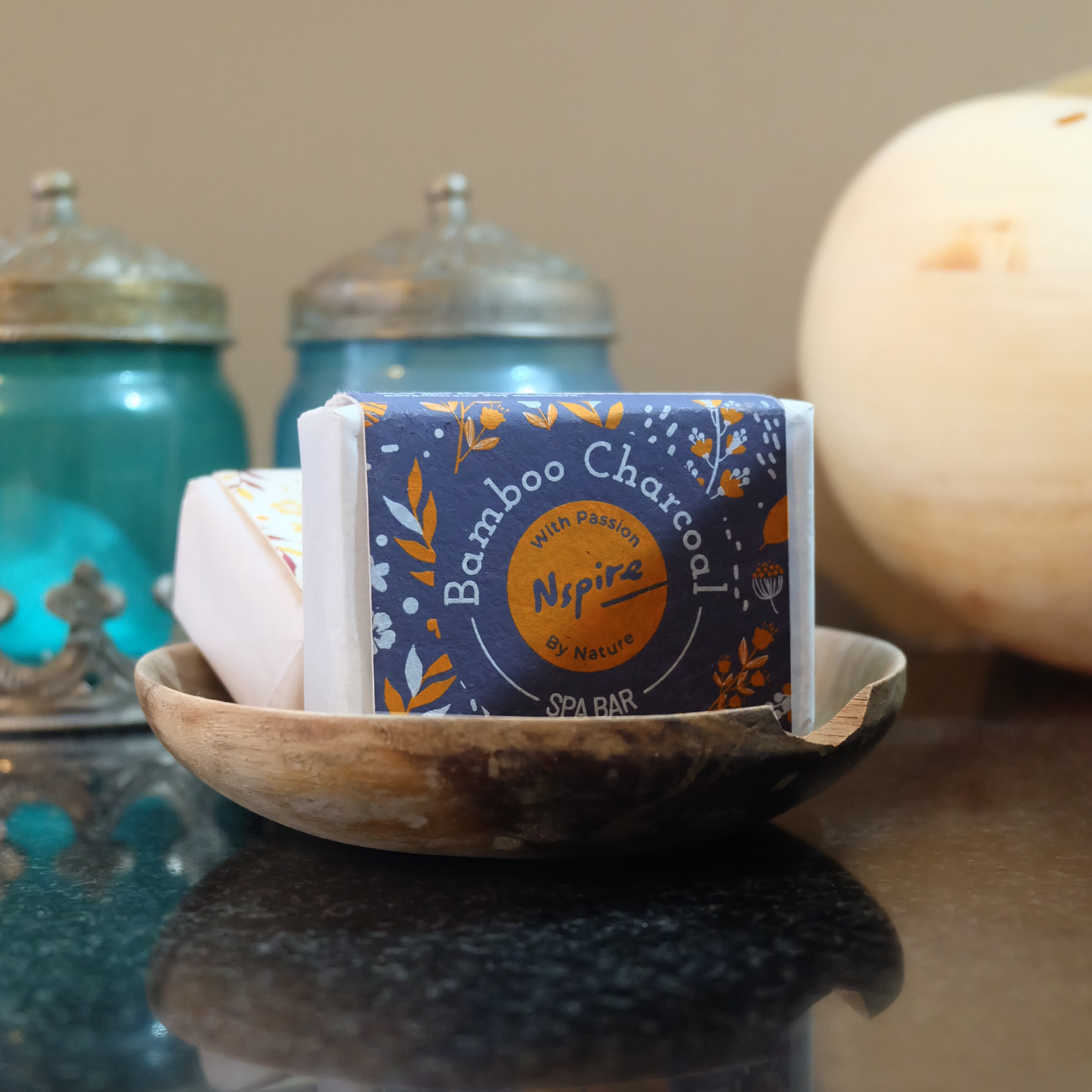 Nspire Bamboo Charcoal Spa bar soap
