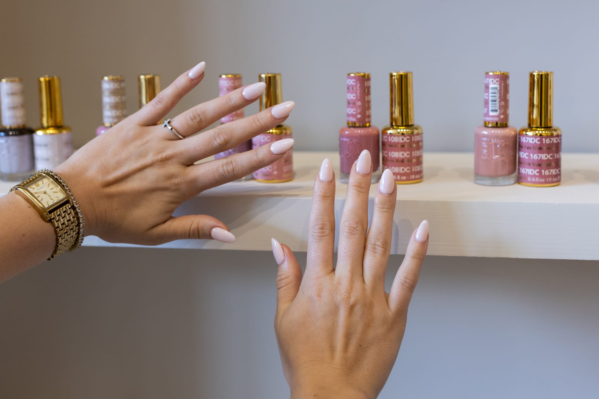 Sophisticated nail finish.