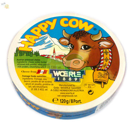happy cow cheese 120g