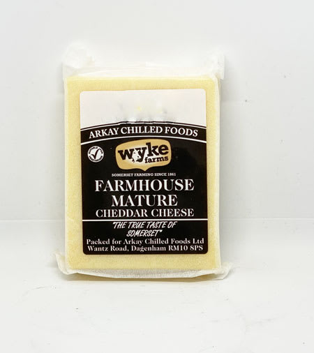 wyke farms farmhouse mature cheddar cheese 180g
