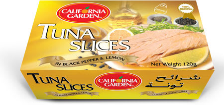 california tuna slice in black pepper & lemon 120g